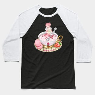 Madoka in a Teacup Baseball T-Shirt